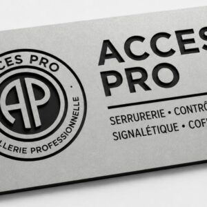 Feuille de GRAVOLASE™ METALLICS Laser ARGENT BRILLANT/NOIR, épaisseur 1,3mm