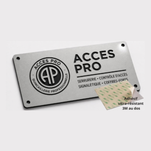 Feuille de GRAVOLASE™ METALLICS Laser ARGENT BRILLANT/NOIR, épaisseur 1,3mm avec adhésif
