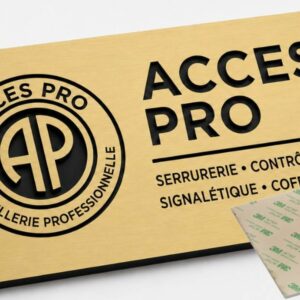Feuille de GRAVOLASE™ METALLICS Laser OR EUROPÉEN/NOIR, épaisseur 1,3mm avec adhésif