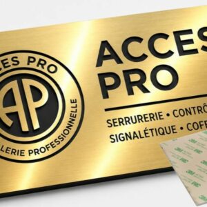 Feuille de GRAVOLASE™ METALLICS Laser OR RADIANT/NOIR, épaisseur 1,3mm avec adhésif