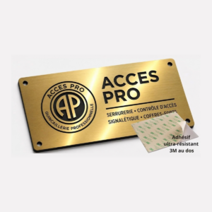 Feuille de GRAVOLASE™ METALLICS Laser OR RADIANT/NOIR, épaisseur 1,3mm avec adhésif