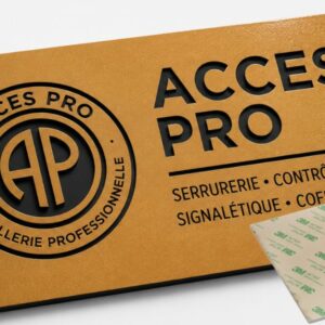 Feuille de GRAVOLASE™ METALLICS Laser OR BRILLANT/NOIR, épaisseur 1,3mm avec adhésif