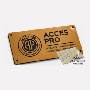 Feuille de GRAVOLASE™ METALLICS Laser OR BRILLANT/NOIR, épaisseur 1,3mm avec adhésif