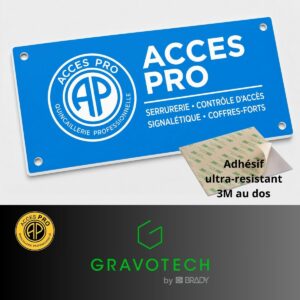 Feuille de GRAVOPLY Laser BLEU CIEL/BLANC, épaisseur 0,8mm avec adhésif