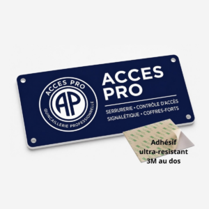 Feuille de GRAVOPLY Laser BLEU AIR FORCE/BLANC, épaisseur 1,3mm avec adhésif