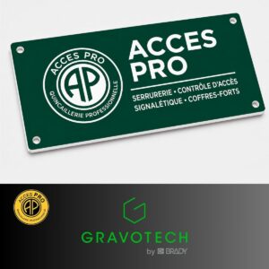 Feuille de GRAVOPLY Laser VERT SAPIN/BLANC, épaisseur 1,3mm