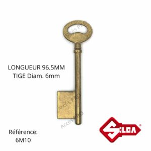Ébauches de clé Silca 6M10