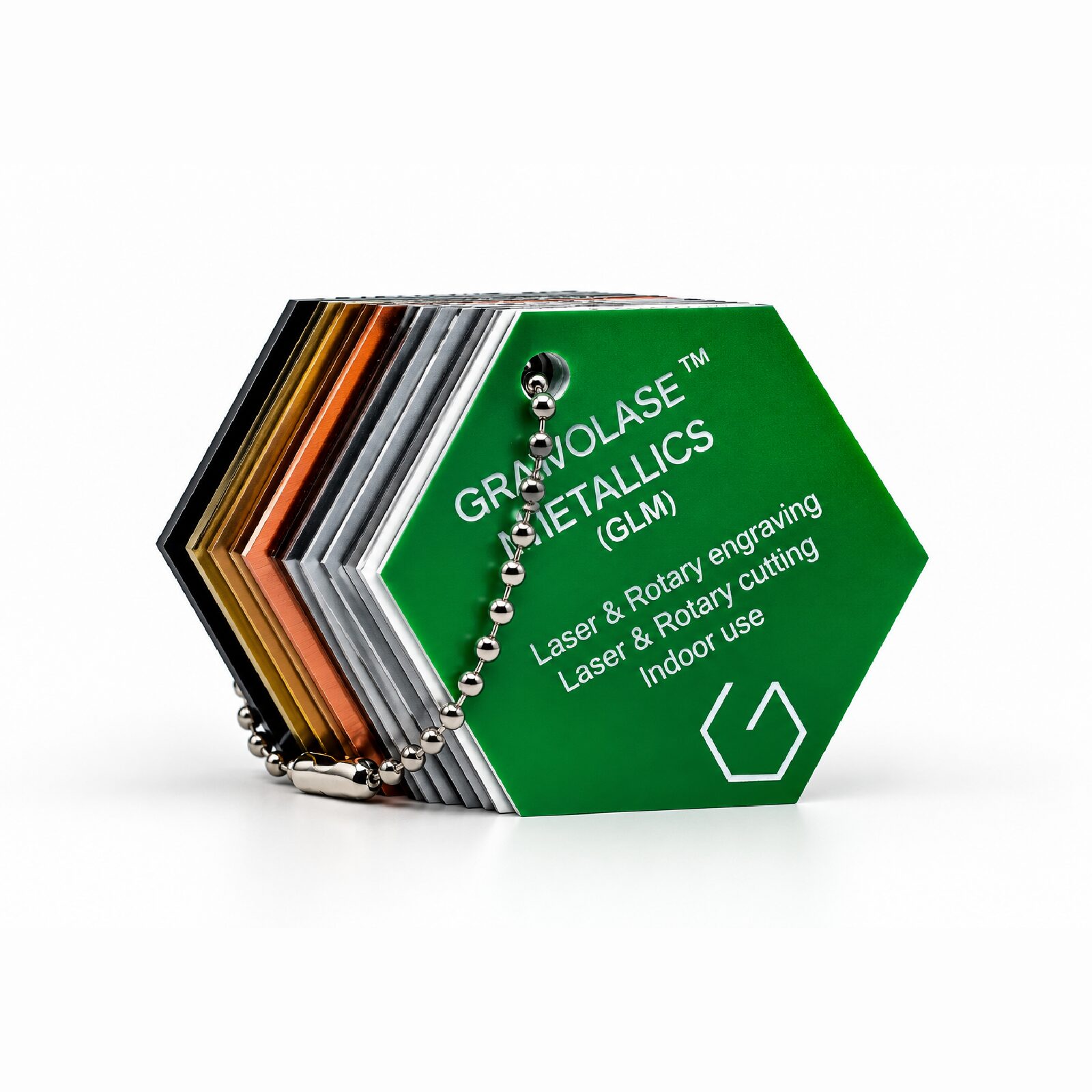 Nuancier Gravolase™ Metallics - Échantillons de matières à graver